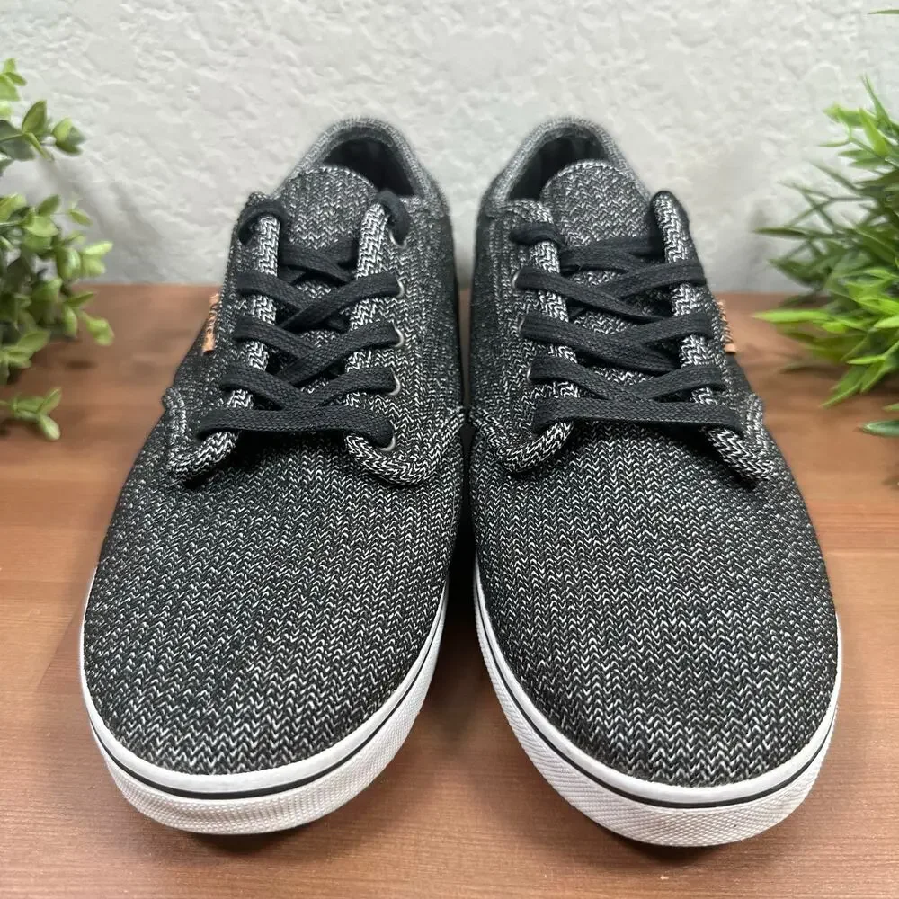Vans Women's Streetwear Atwood Skate Sneakers Black Grey Size 10